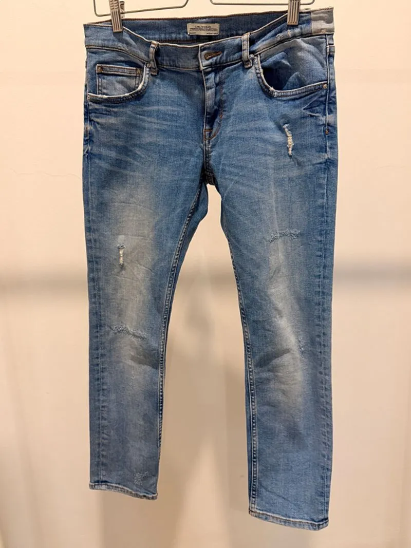 ZARA CELANA PANJANG JEANS WANITA photo 1