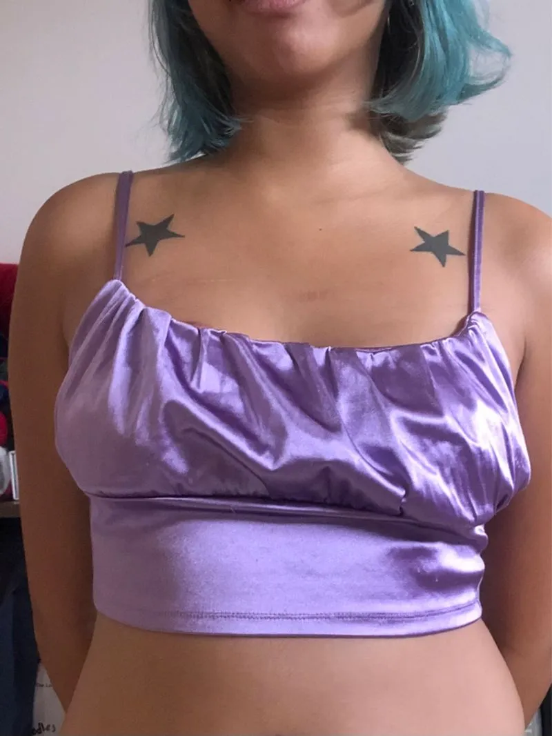 Purple Shiny Top photo 1