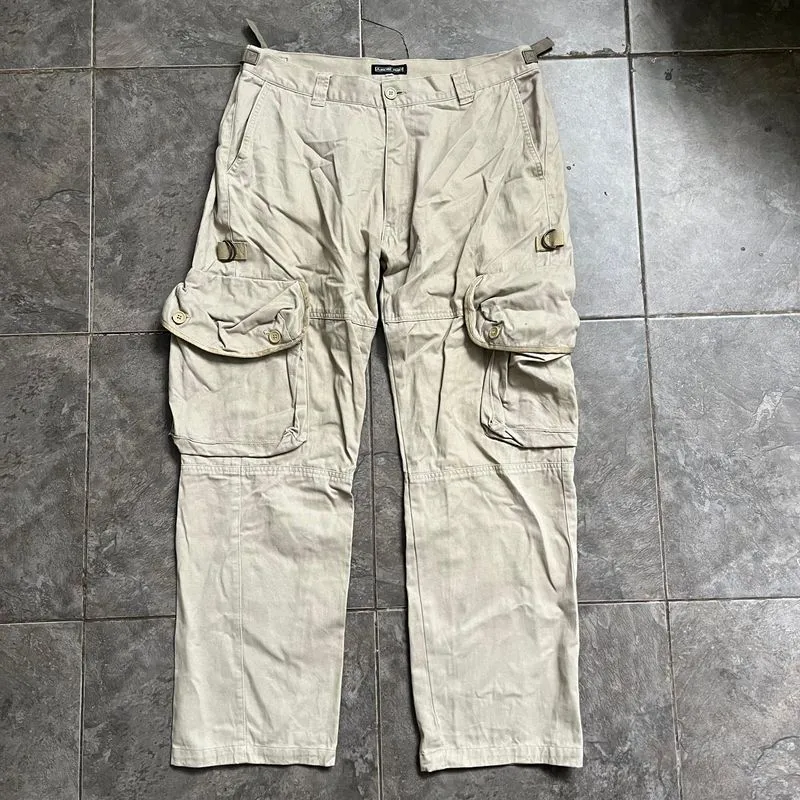Celana Cargo Pants Cream Army Vintage Size Fit 35-36 photo 1