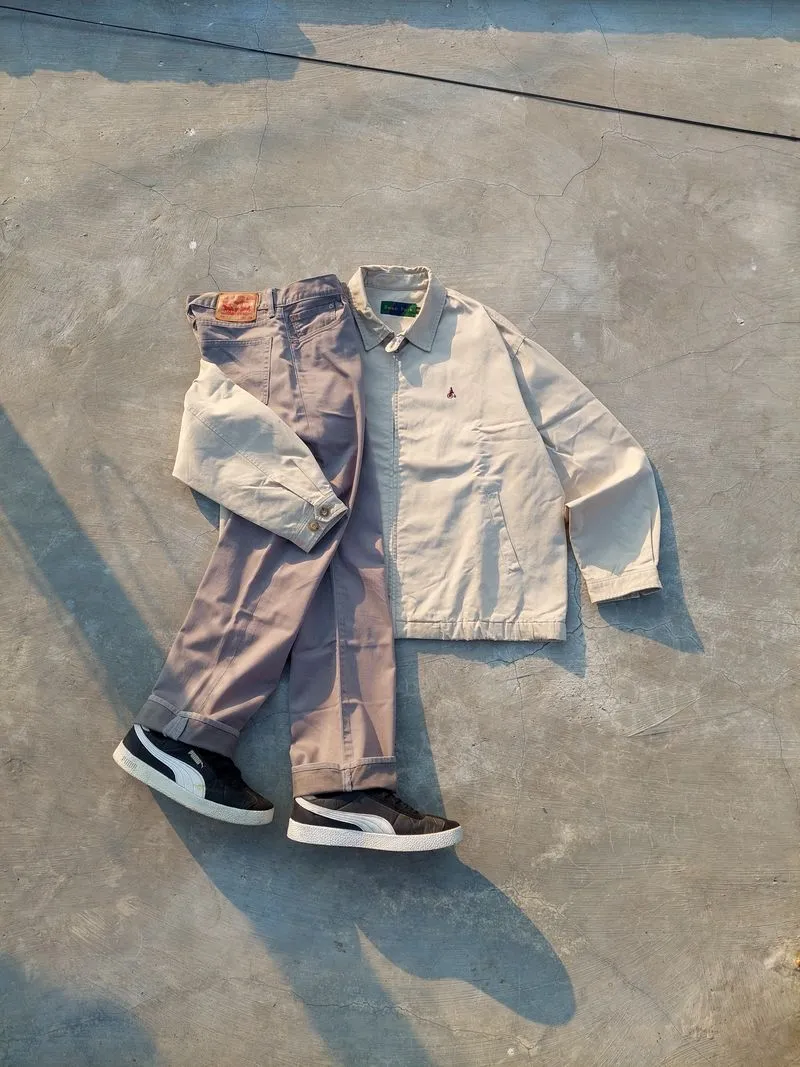 Beanpole Streetwear Casual Casual shirt Pria tan cream photo 1