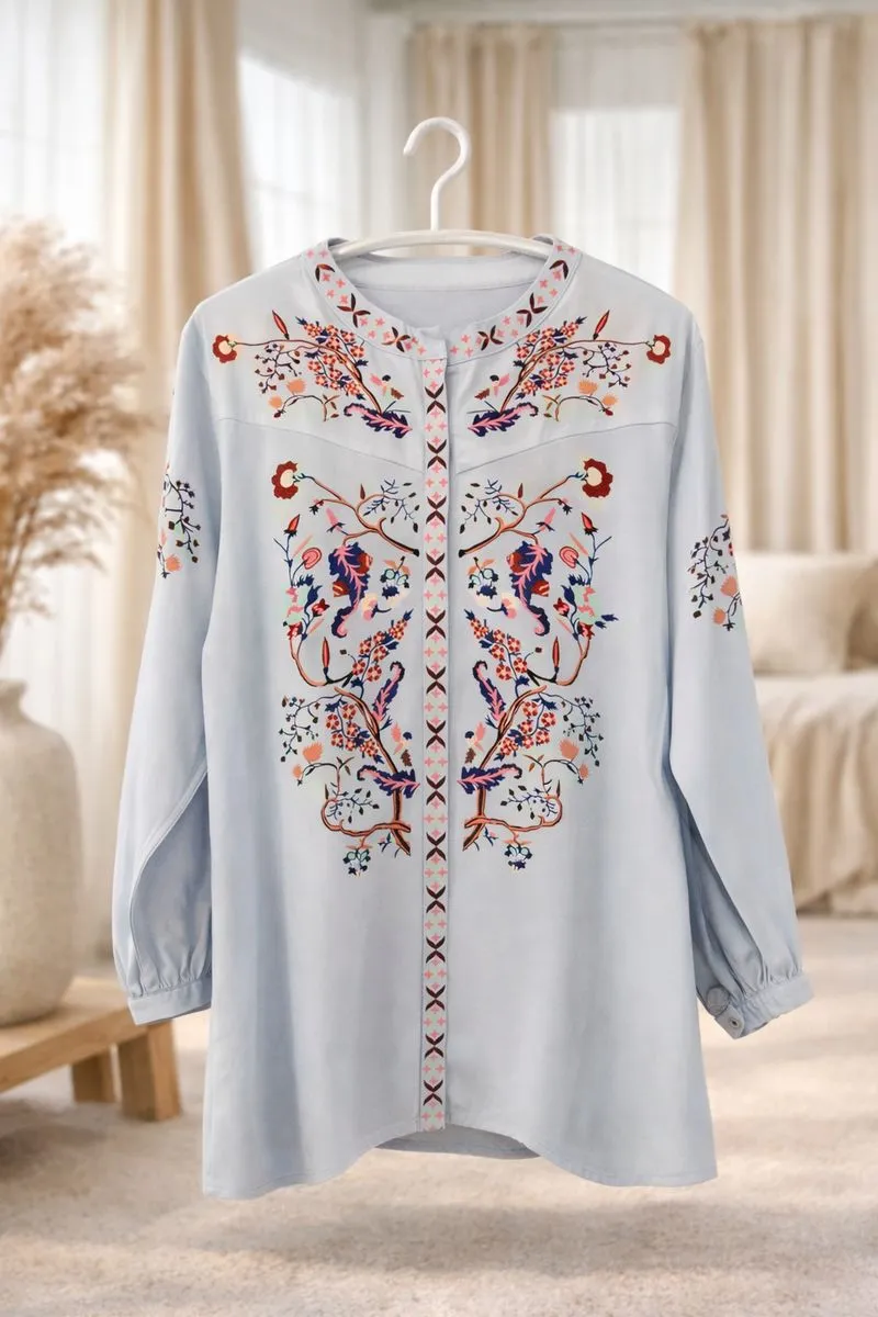 Floral pattern blouse Zanzea photo 1