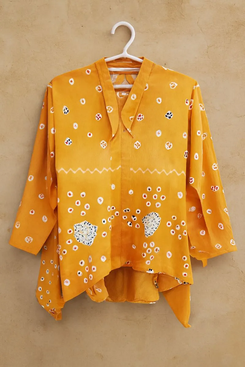 Blouse batik jumputan- orange photo 1