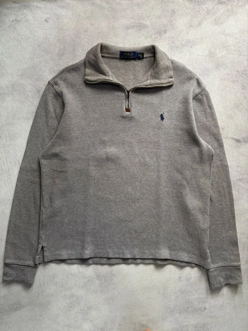 Halfzip polo ralph lauren grey🩶🐎 photo 1