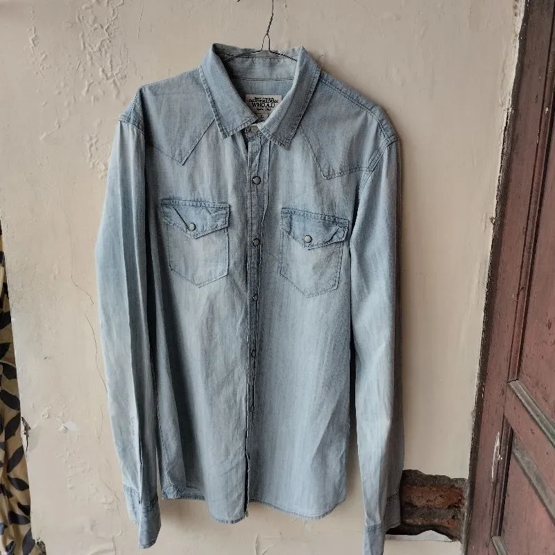 Kemeja Vintage Denim Whoau Original photo 1