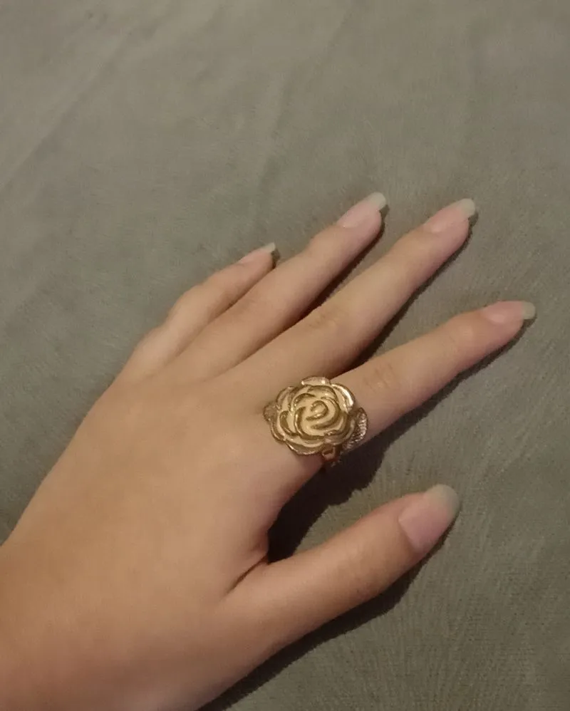 Cincin bunga pink kecil photo 1