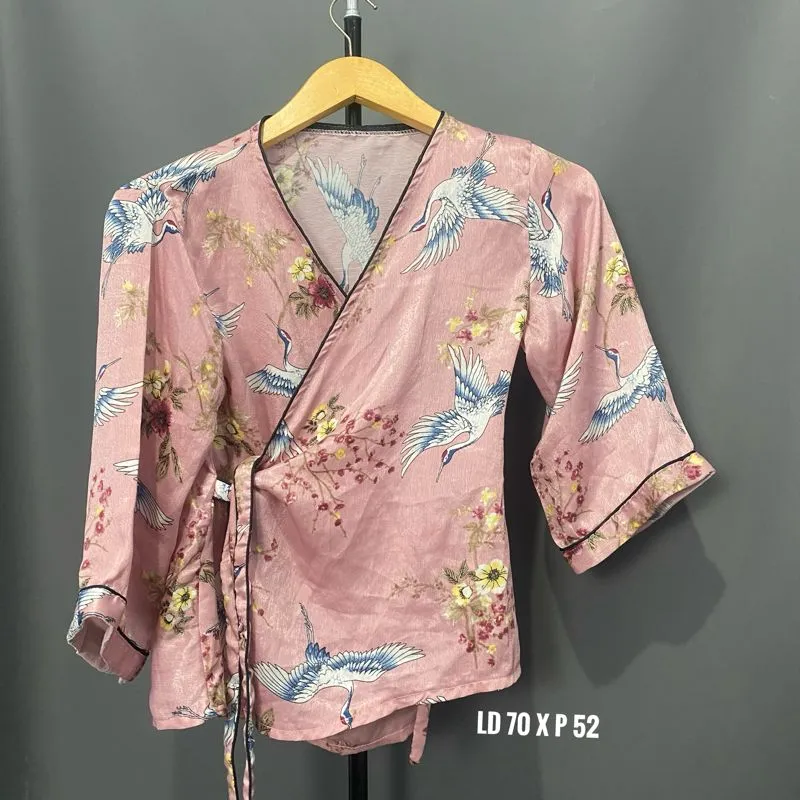 Set piyama baju tidur kimono pinj photo 1