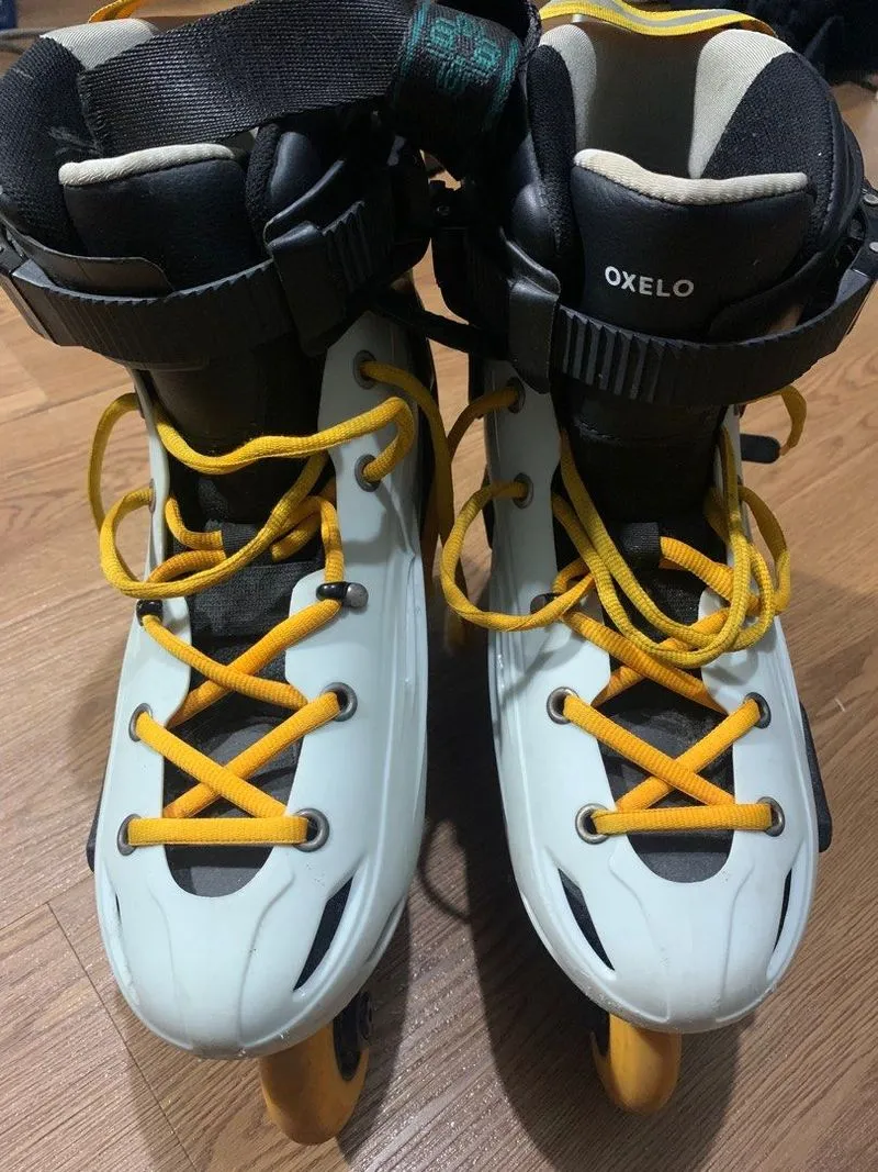 OXELO Inline skate Dewasa MF500-Greylo + Set plindung x3 photo 1