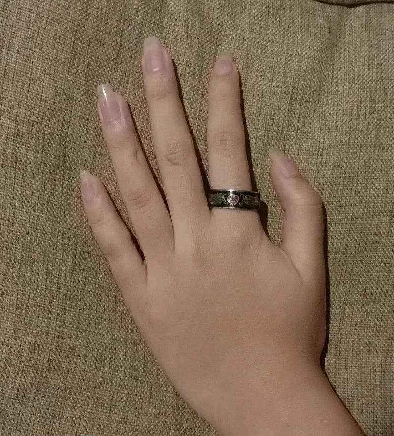 Cincin hitam motif naga photo 1
