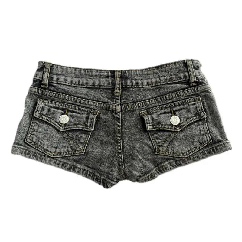 Lesk Grey Wash Denim Shorts photo 1