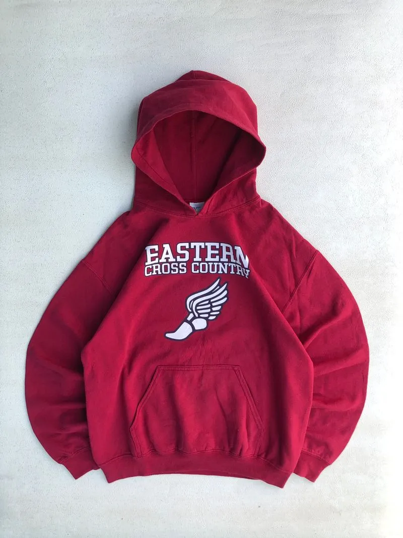 Gildan Vintage Hoody Pria red photo 1