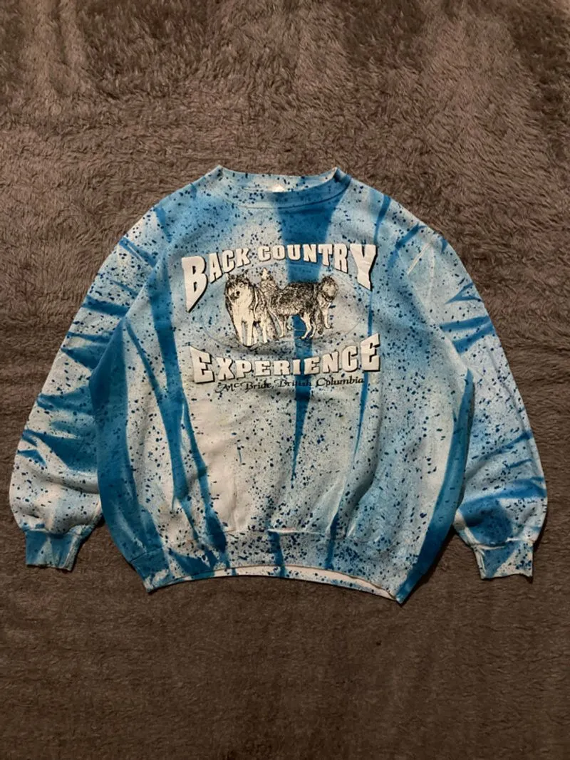 Crewneck Vtg Back Country Tie Dye photo 1