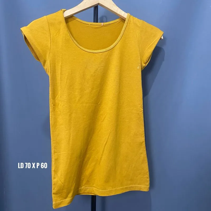 kaos adem harian mustard photo 1