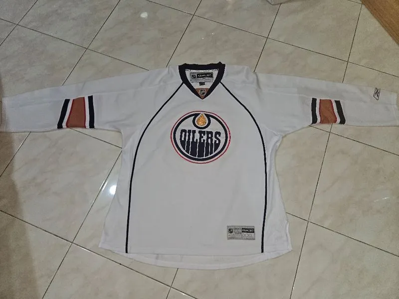 Vintage 00’s Edmonton Oilers Men’s Reebok NHL Jersey photo 1