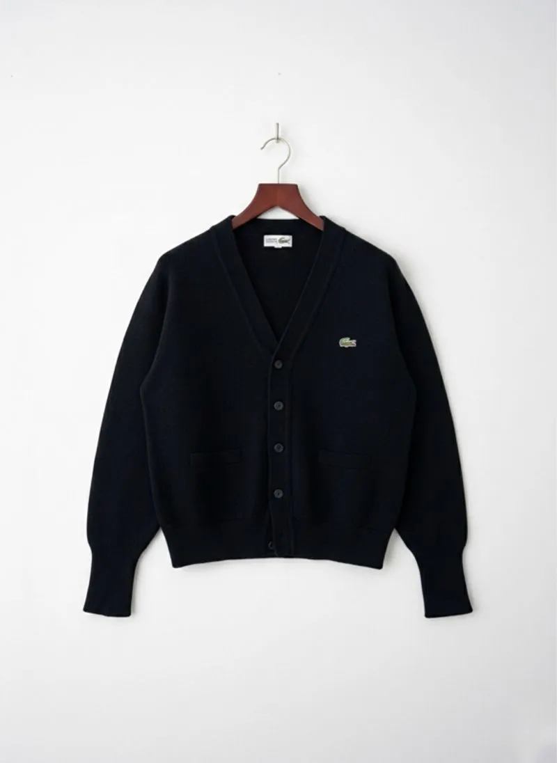 Lacoste Cardigan Knitwear Rajut Wanita Hitam photo 1