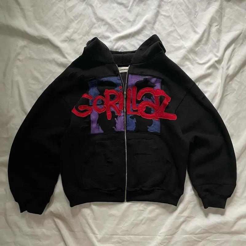 Skater Reworked Hoody Pria purple red black blue photo 1