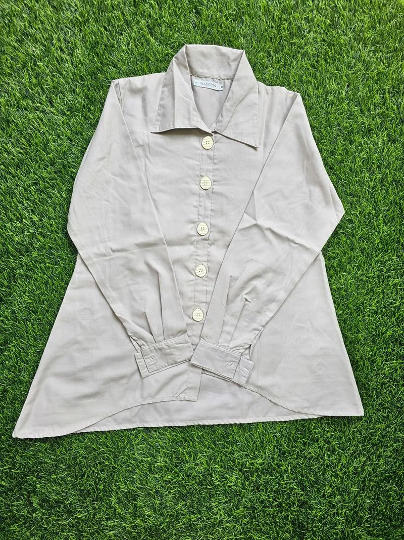 Casual Shirt Wanita khaki photo 1