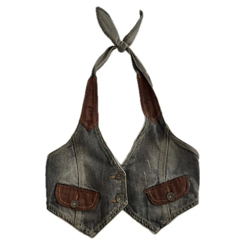 Halter Denim x Leather Outer photo 1