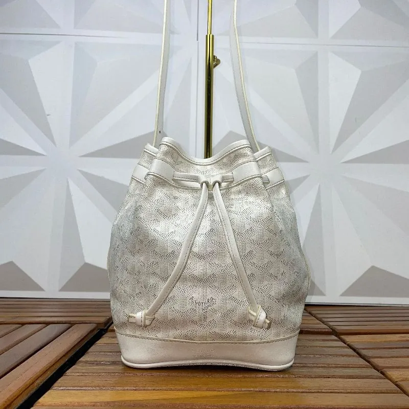 Goyard Petit Flot Bucket  Bag White putih sling bag photo 1