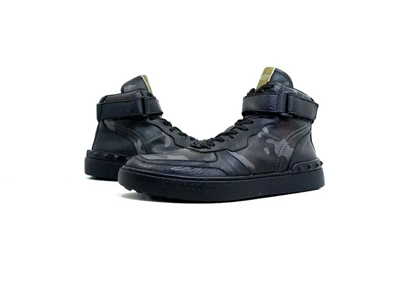 Valentino Garavani Camouflage Rockstud High-top Sneakers photo 1