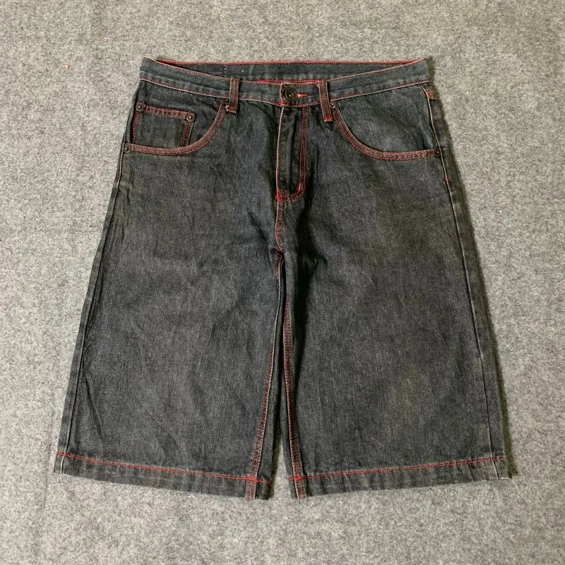 vintage brooklyn basement relaxed baggy denim jean shorts jo photo 1