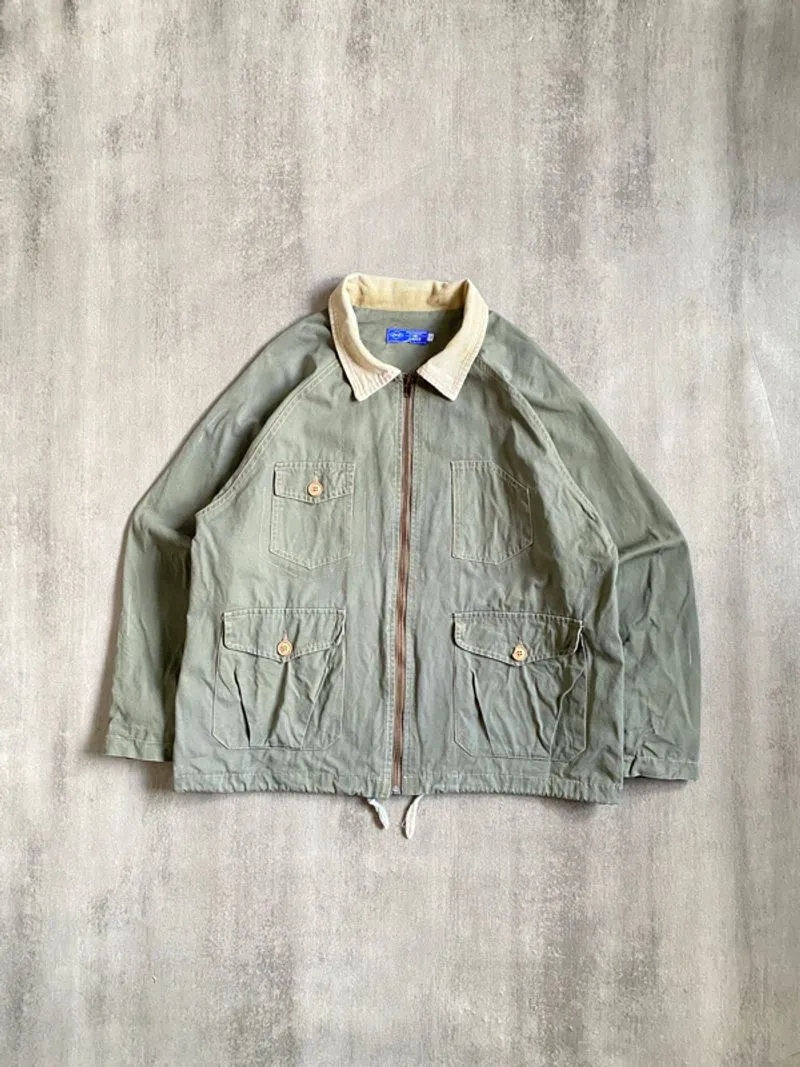Utility Work Jacket with Corduroy collar photo 1