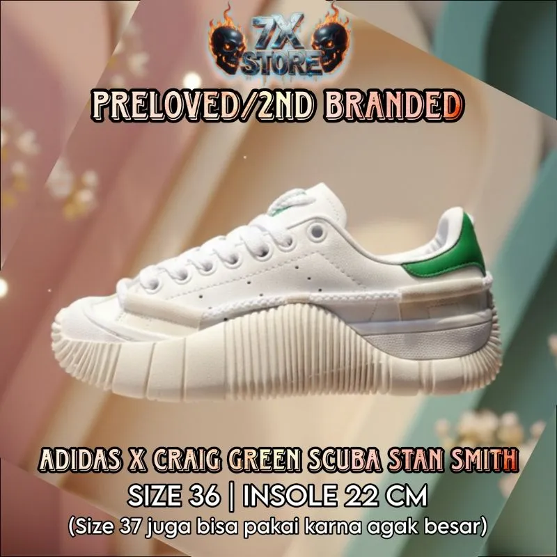 SEPATU ANAK/DEWASA WANITA ADIDAS SCUBA STAM SMITH x CRAIG GR photo 1