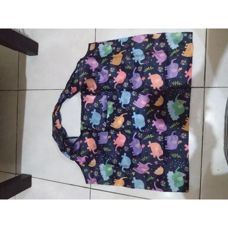 P302 Tas belanja lipat besar gambar binatang photo 1
