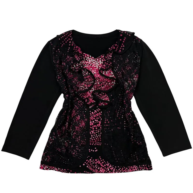 ruffle polka top photo 1