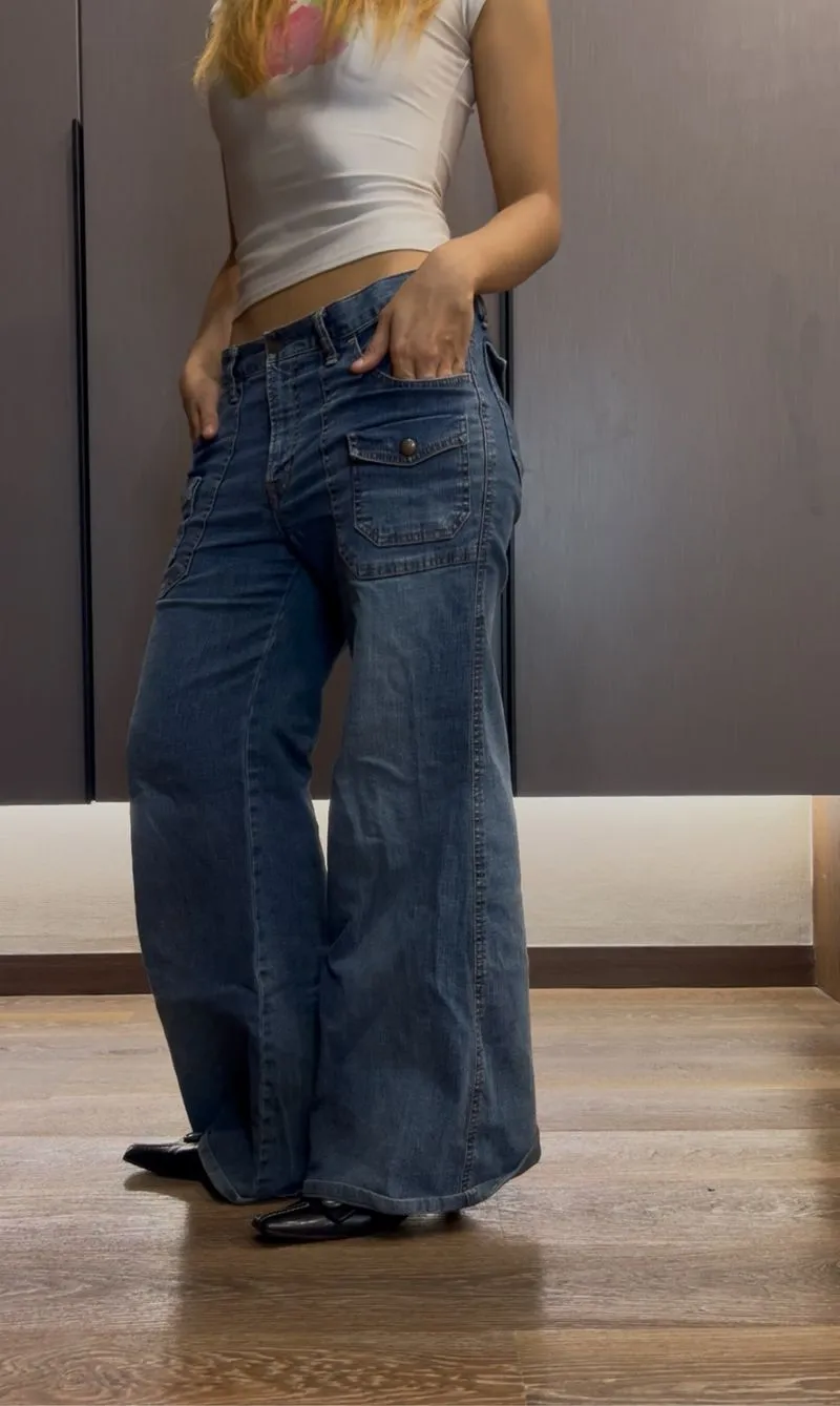 Baggy flare jeans nuve remix style  photo 1