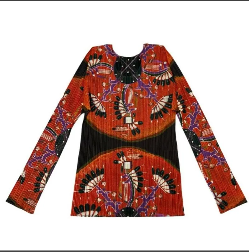 Pleats Please By Issey Miyake Authentic Motif Batik Rare photo 1