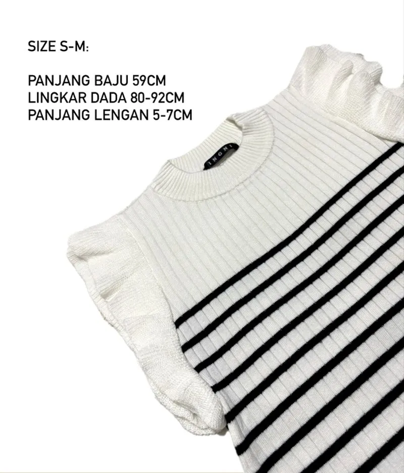 INGNI SG Ruffle Knit Top | oldmoney wear photo 1