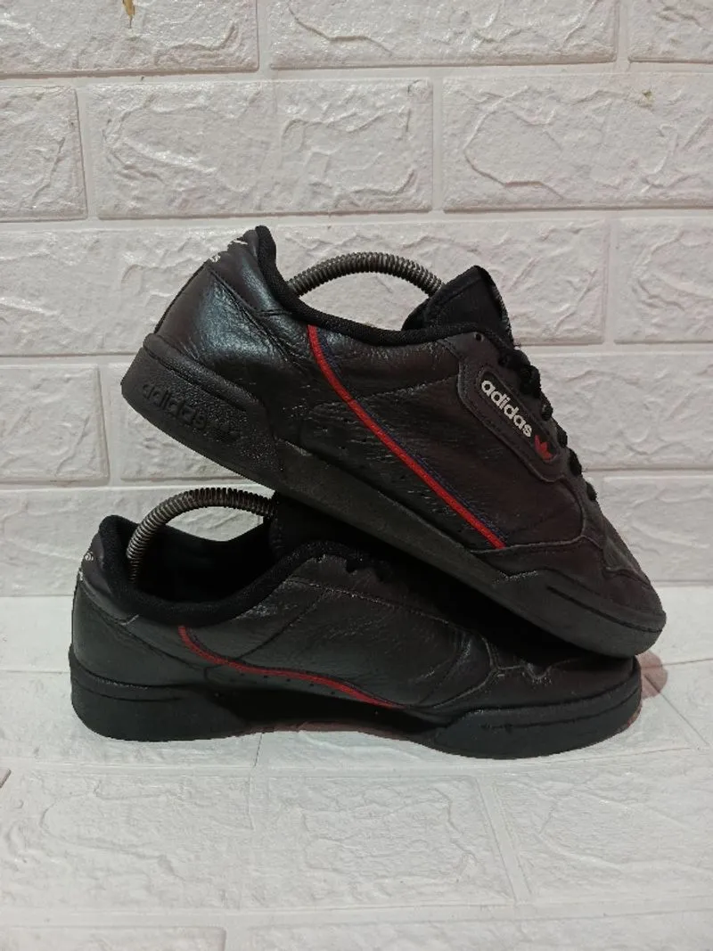 Adidas Continental 80 Black Scarlet Red photo 1