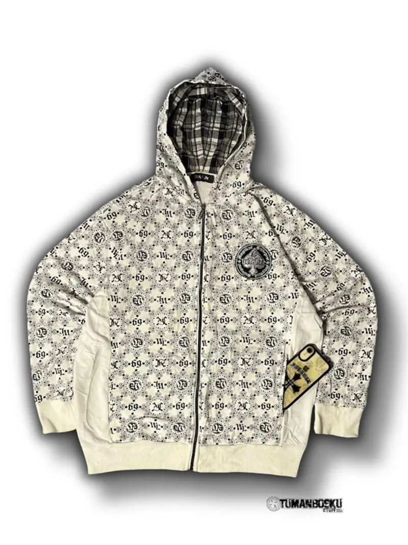 Ziphoodie willd life skulls y2k photo 1