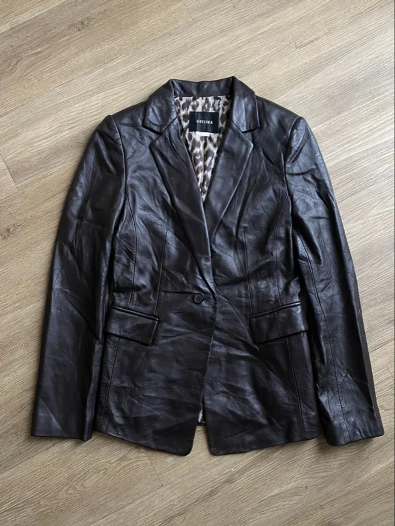 ADELINA JAS BLAZER LEATHER | OUTER photo 1