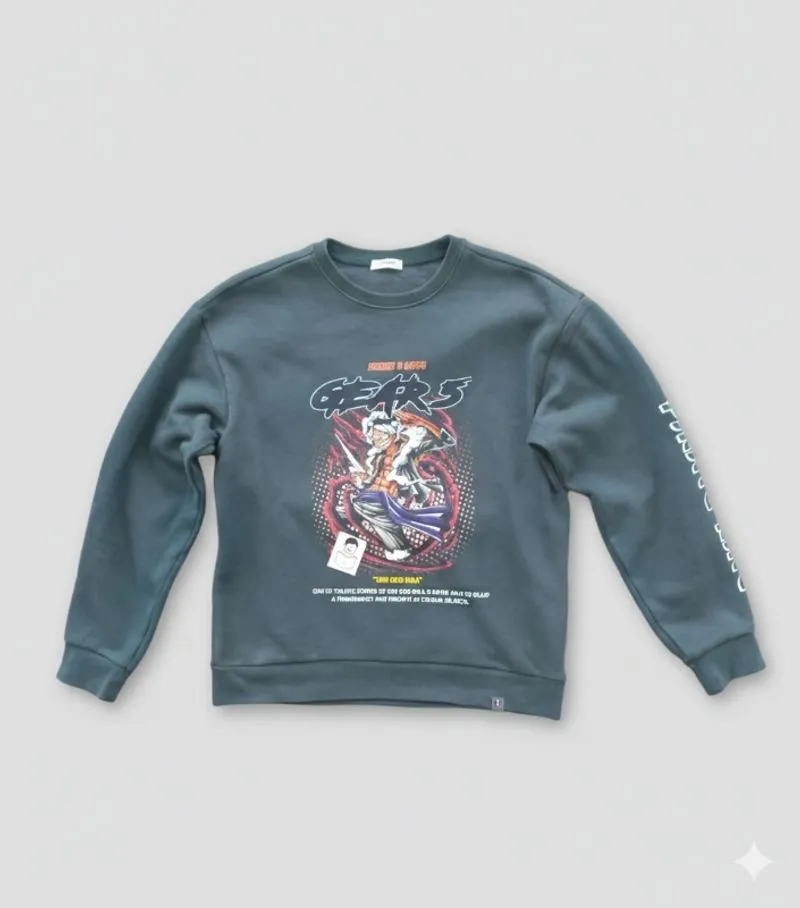 Crewneck sweater One piece luffy gear 5 Polham original photo 1