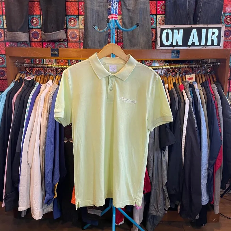 Discovery Expedition Lime Green Short Sleeve Polo Shirt photo 1