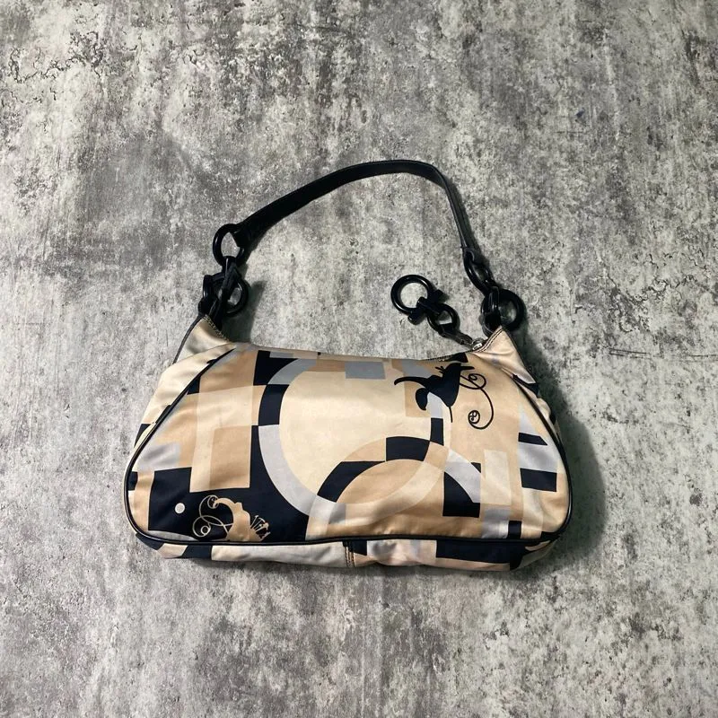 Vintage Salvatore Ferragamo Print Satin Shoulder Bag  photo 1