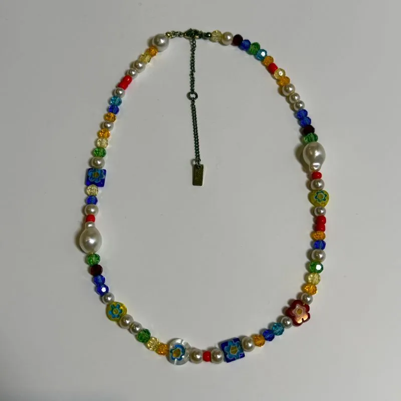 Rubi Multicolor Crystal Beads Necklace  photo 1