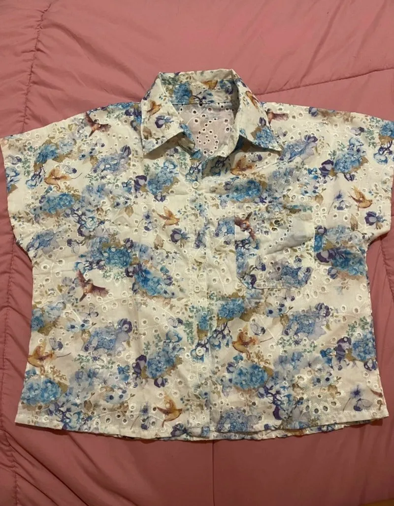 Kemeja Floral Bird Print photo 1