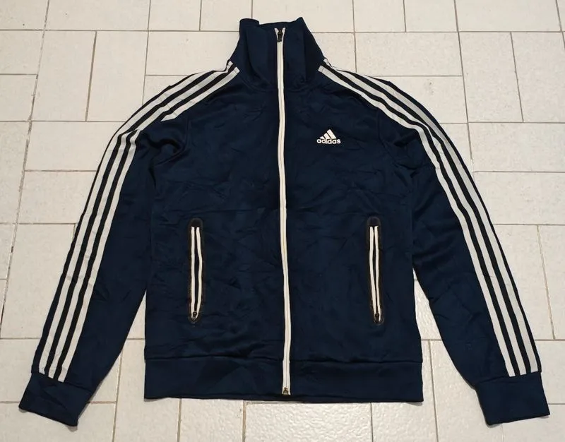Jaket Sport Running Tracktop Adidas Balok Navy photo 1