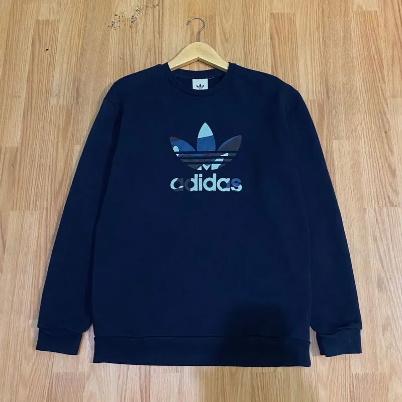 Adidas Streetwear Sportswear Sweater Pria navy photo 1