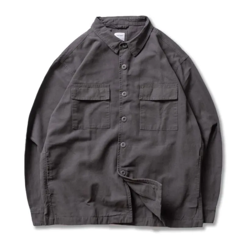 Indie Casual Denim jacket Pria gray photo 1