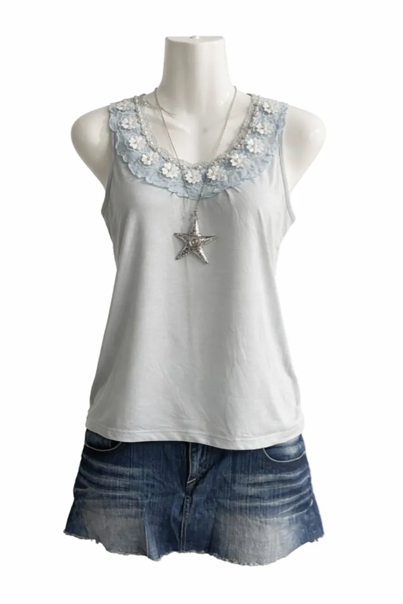 Axes Femme Pastel Blue Tank Top  photo 1