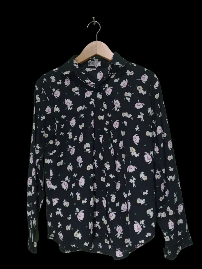 Vintage Blouse Wanita black photo 1