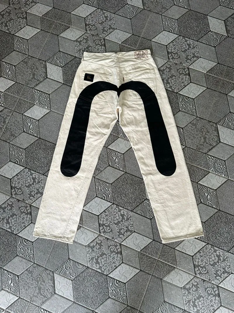 EVISU NO 1 SPECIAL LOT 2001 BLACK DAICOCk JEANS photo 1
