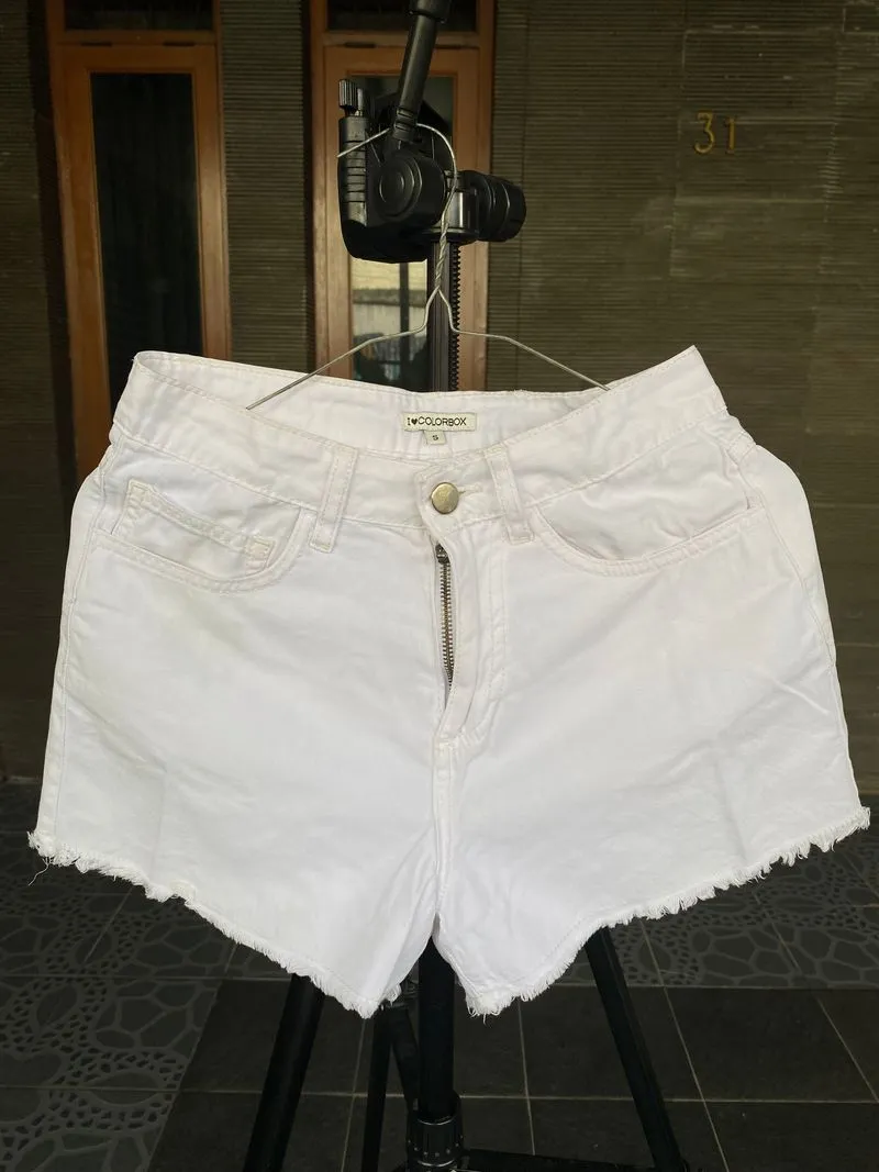 Colorbox White Short Pants photo 1