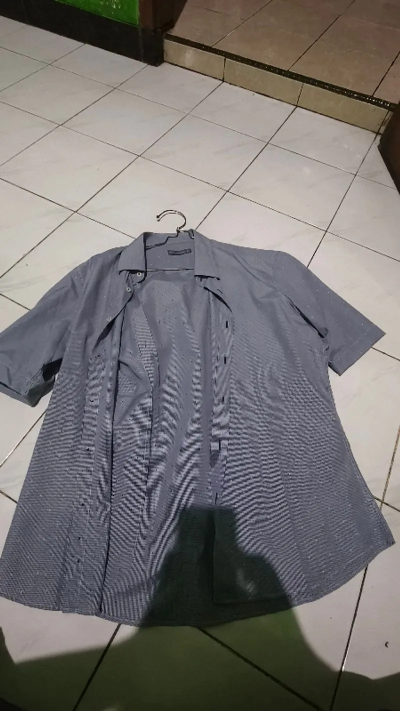 Kemeja Kotak kotak Biru Slim Fit photo 1