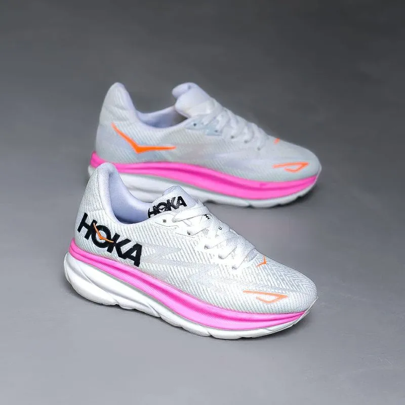 HOKA Sportswear Casual Sneakers Wanita white pink photo 1