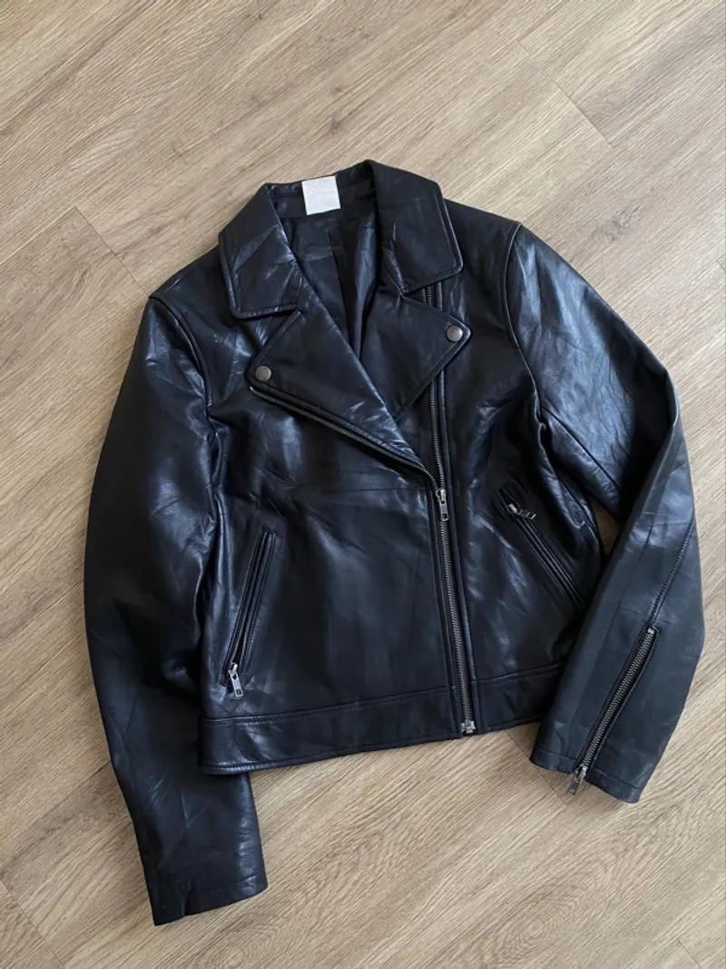 “12 CLOSET” CROP RAMONES LEATHER JACKET photo 1