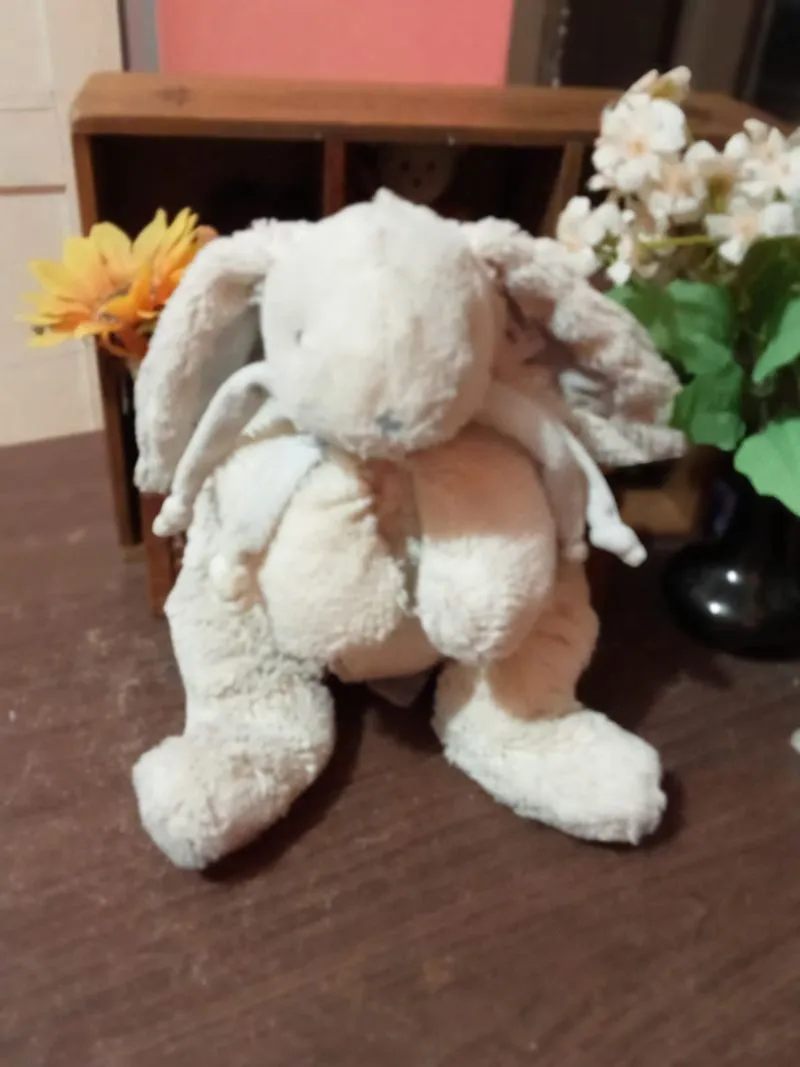 Dou dou et compagnie paris linen bobon bunny soft toy photo 1
